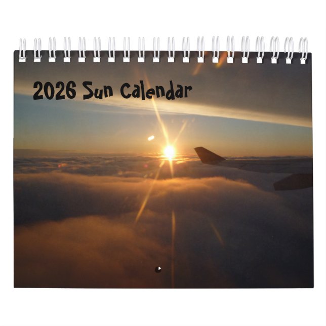 Calendrier 2026 Sun Calendar (Protection)