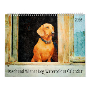 Calendrier 2026 Teckel Chien de Vienne