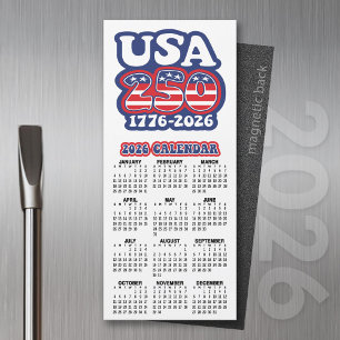 Calendrier 2026 USA 250 Anniversaire de l'Amérique