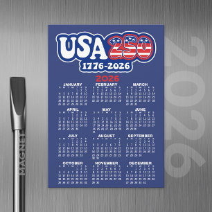 Calendrier 2026 USA 250 Anniversaire de l'Amérique