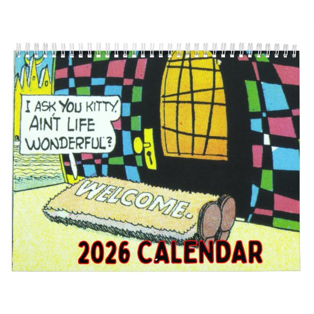 Calendrier 2026 Vintage Cliff Sterrett Wall Calendar (Protection)
