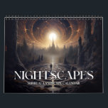Calendrier 2026 Vues nocturnes 3 Paysage spatial surréaliste<br><div class="desc">2026 Nightscapes 3 Surreal Space Landscape Art Calendar</div>