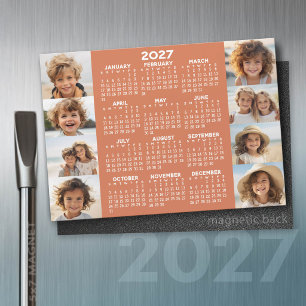 Calendrier 2027 - 8 Photos Terre Cuite Aimant Blan