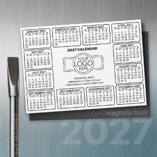 Calendrier 2027 avec logo Informations de contact