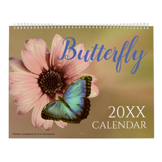 Calendrier 2027 avec papillons Papillon (Protection)