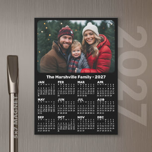 Calendrier 2027 avec Texte Personnalisé et Photo C