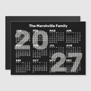 Calendrier 2027 avec texte supplémentaire - Carte
