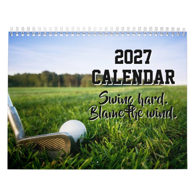Calendrier 2027 Citations drôles de golf Humour de (Protection)