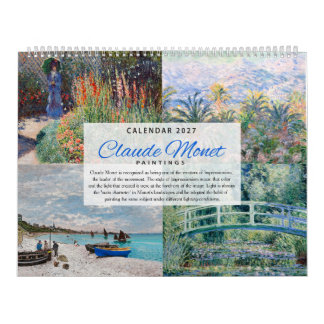 Calendrier 2027 - Claude Monet - Impressionnisme
