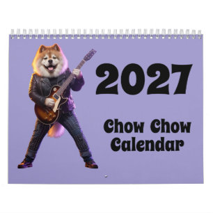 Calendrier 2027 de chiens Chow Chow