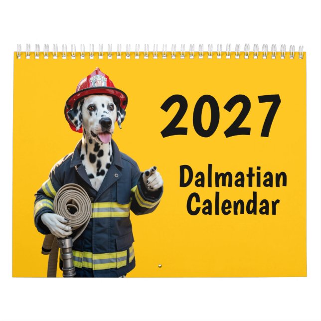 Calendrier 2027 de chiens dalmates (Protection)
