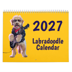 Calendrier 2027 de chiens Labradoodle