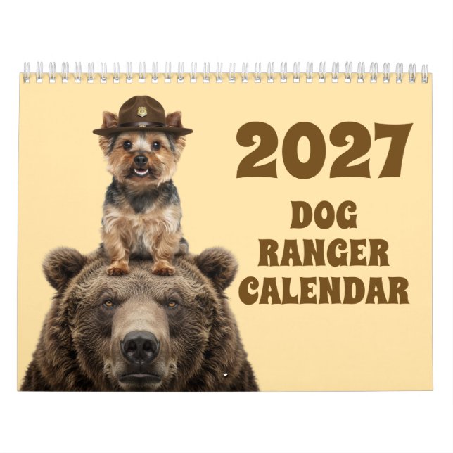 Calendrier 2027 de garde forestier de parc canin (Protection)