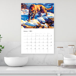 Calendrier 2027 de la faune nord-américaine sur un