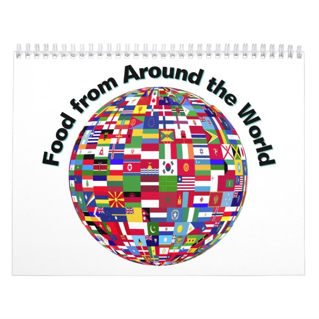Calendrier 2027 de la nourriture du monde entier (Protection)