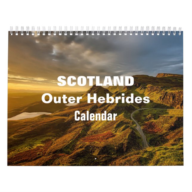 Calendrier 2027 des Hébrides extérieures d'Écosse (Protection)