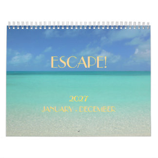 CALENDRIER 2027 "ÉVASION" / CIEL / MER / SOLEIL