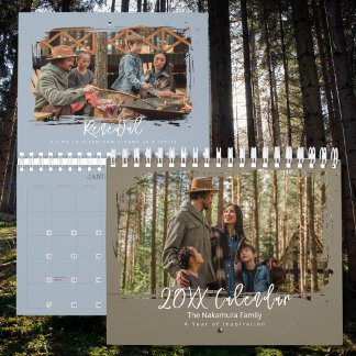 Calendrier 2027 Family Photo Minimal Elegant Inspiration