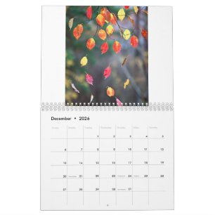 Calendrier 2027 (Feuilles d'automne - Créé par Gro