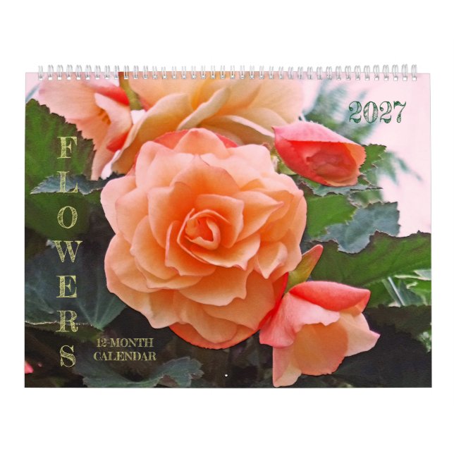 CALENDRIER 2027 / "FLEURS" (Protection)
