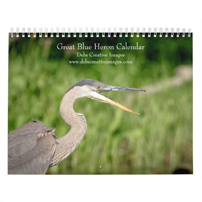 Calendrier 2027 Grandes Hérons bleus | Faune et flore des zon (Protection)
