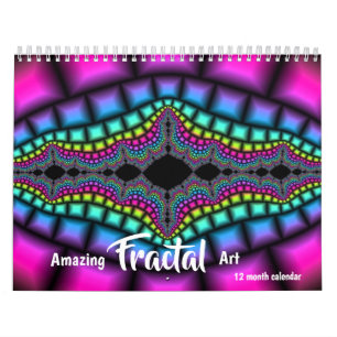 Calendrier 2027 Incroyable Art Fractal Psychédélique