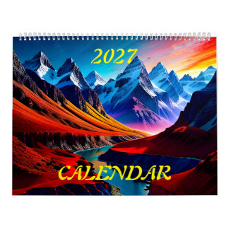 Calendrier 2027 Incroyable Belle Splendeur Paysages Trois