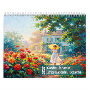 Calendrier 2027 Moments en Fleurs Jardin Impressionniste
