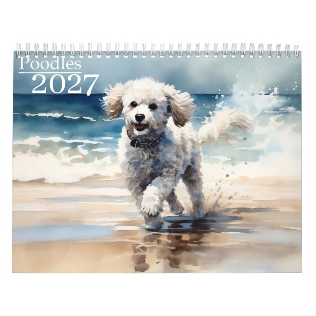 Calendrier 2027 Poodles  (Protection)