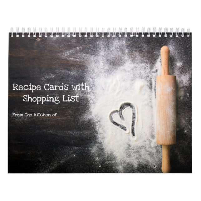 Calendrier 2027 sur 12 mois de Cartes de Recettes  (Protection)