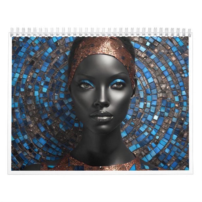 calendrier 2027 sur 12 mois représentant des femme (Protection)