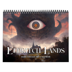 Calendrier 2027 Terres Eldritch 5 Art Fantastique Sombre Horr