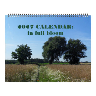 Calendrier 2027 : une année en fleurs