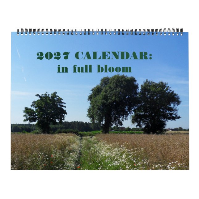 Calendrier 2027 : une année en fleurs (Protection)