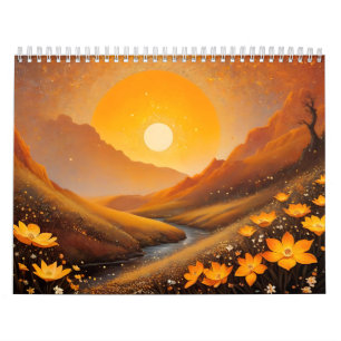 Calendrier 202x année avec fleurs de vanille