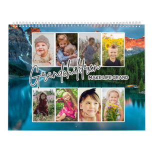 Calendrier 20 Photo "Les petits-enfants font la vie grand" Na