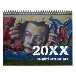 Calendrier 20xx d'art de rue de graffiti