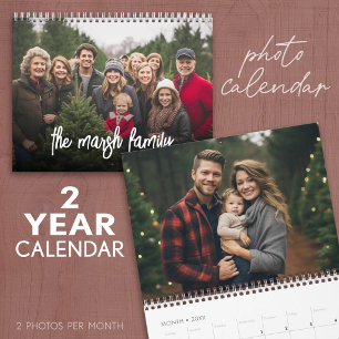 Calendrier 24 Mois - 26 Photos Couverture Complète