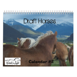 Calendrier #2 de chevaux de trait