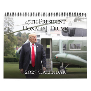 Calendrier 45ème Président Donald J Trump 2025 Photo