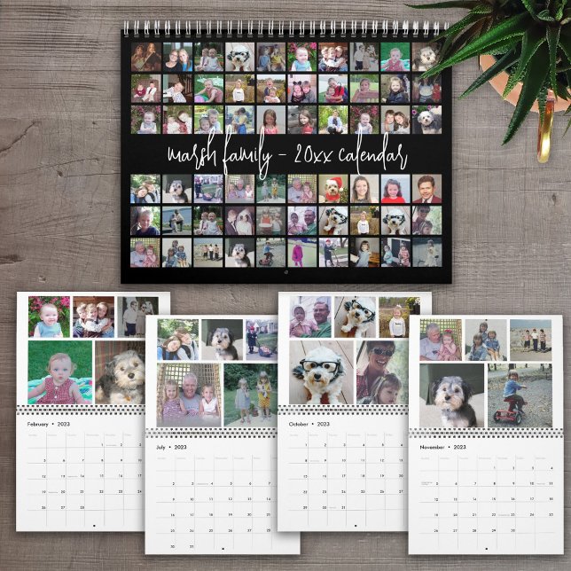 Calendrier 60 Photo - Custom Modern Family Modèle - 2023 (Créateur téléchargé)