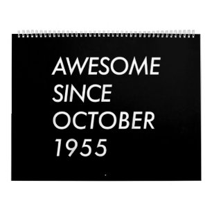 Calendrier 66e cadeau d'anniversaire Magnifique depuis octo