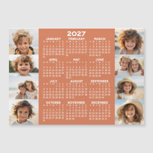 Calendrier - 8 Photos Basic Terre Cuite Magnet Bla