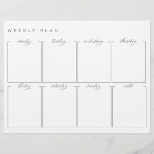Calendrier à double face du planificateur hebdomad