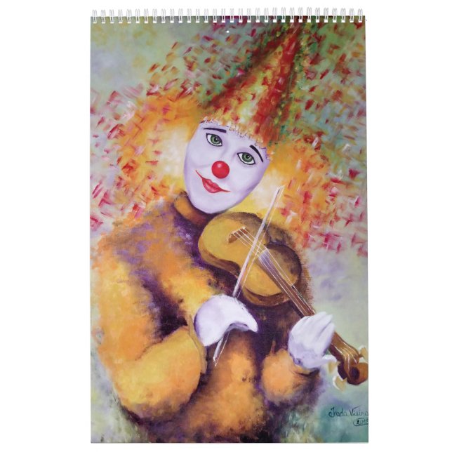 Calendrier A sweet clown playing the violin (Protection)