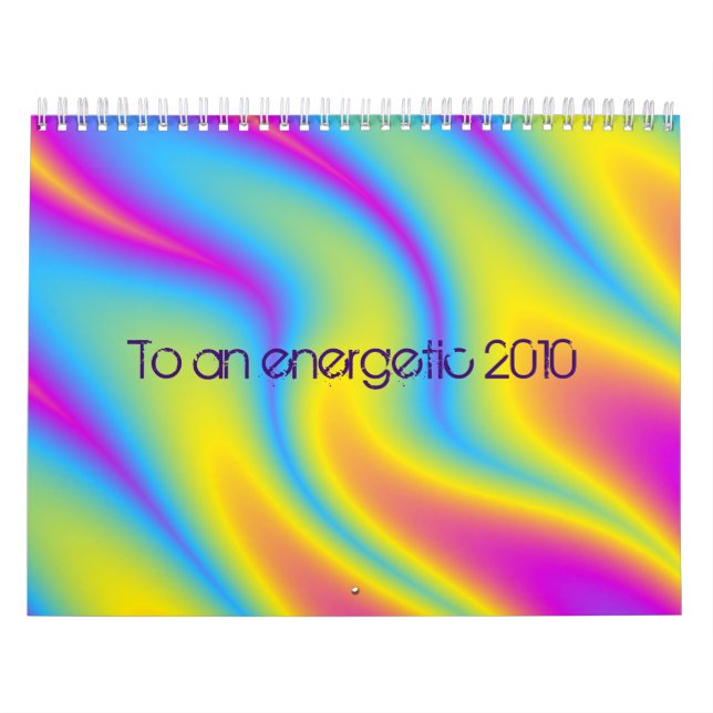 Calendrier À une année 2010 énergique (Protection)