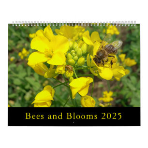 Calendrier abeilles et fleurs 2025
