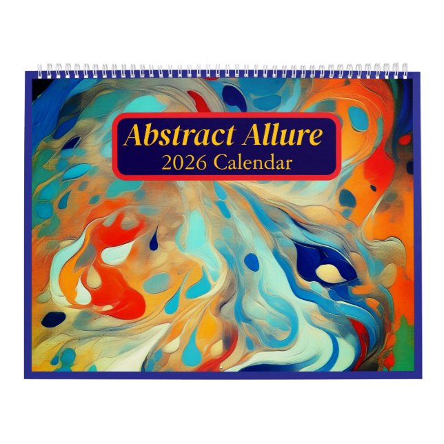 Calendrier Abstract Allure 2026 Art Calendar (Protection)