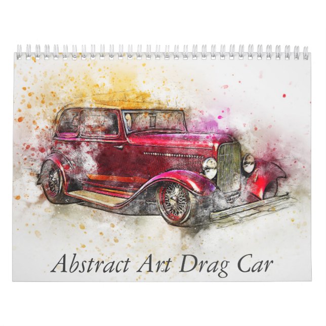 Calendrier Abstract Art Drag Car (Protection)