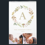 Calendrier Accueil est notre heureux endroit aquarelle feuill<br><div class="desc">Accueil est notre heureux endroit aquarelle feuillage multi photo calendrier. Le calendrier familial parfait pour vous-même ou en cadeau.</div>